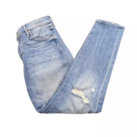 MOTHER STINGER FLOOD IN HIGH AS THE HEAVENS STRAIGHT SKINNY,HIGH RISE,BUTTON FLY - Picture 9 of 15